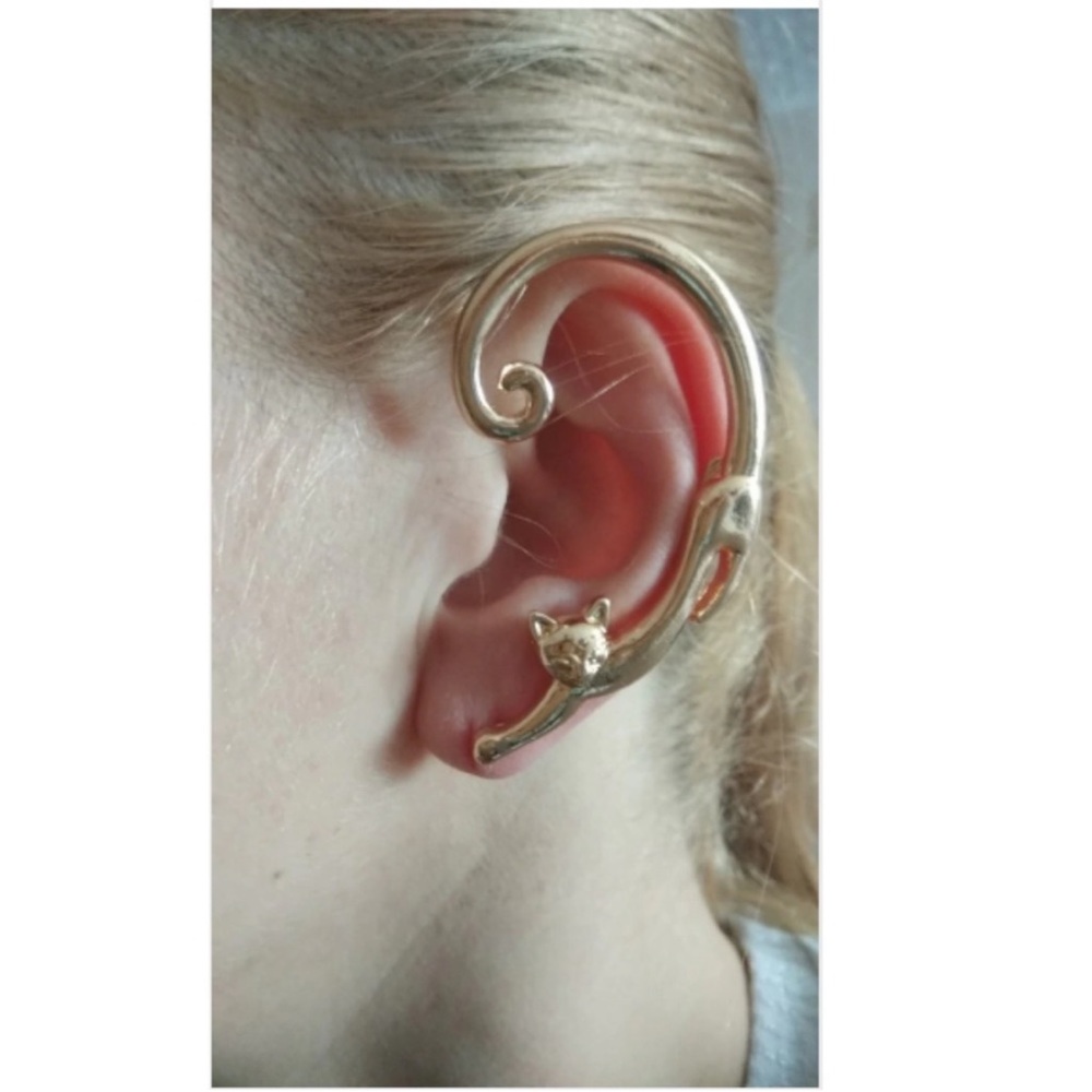 NEW "Puuurfect" Cat Wrap Earring - Picture 7 of 10